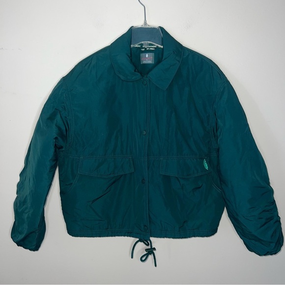 Free People Movement Off The Bleachers Coaches Women's Jacket Emerald Green Sm - Picture 12 of 14